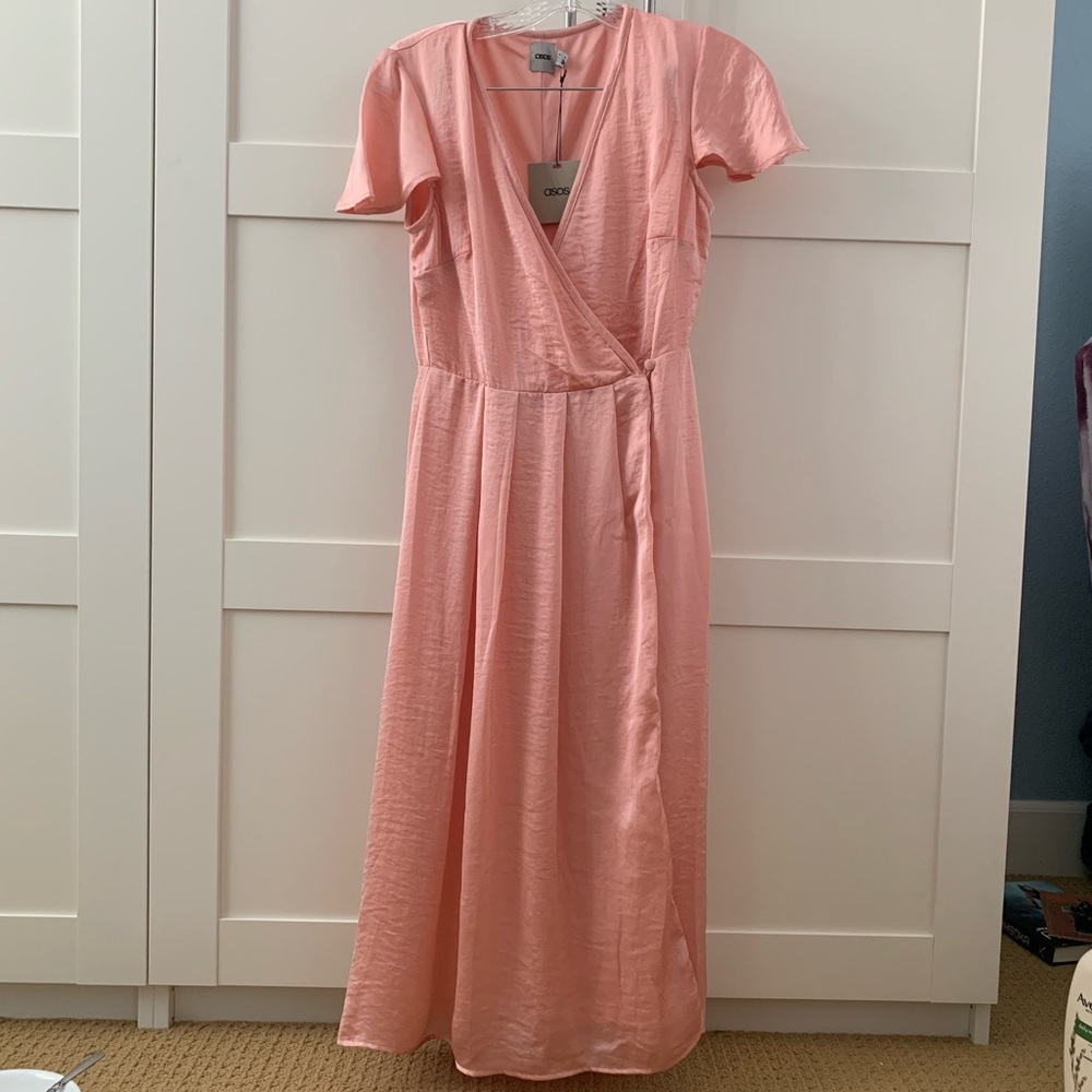 ASOS v-neck midi dress